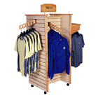 H-Gondola Tower Wooden Slatwall Merchandiser